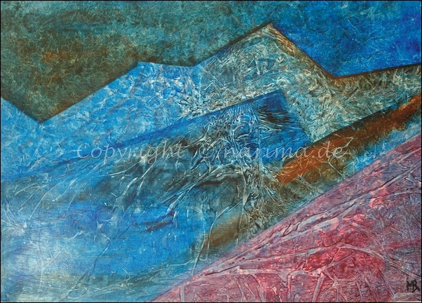 0141 - Bild ohne Titel - 2020/09 - Original: Acryl auf Papier - ca. 50 x 70 cm