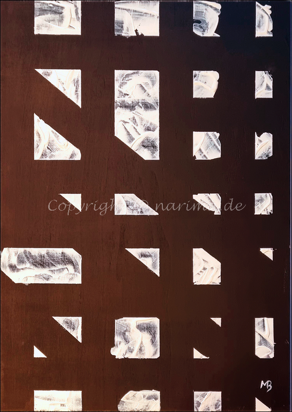 0176 - Bild ohne Titel - 2021 - Original: Acryl auf Holz - ca. 42 x 60 cm