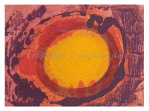 072 - Sonnensturm- 2020/02 - Original: Acryl auf Papier - ca. 45 x 60 cm