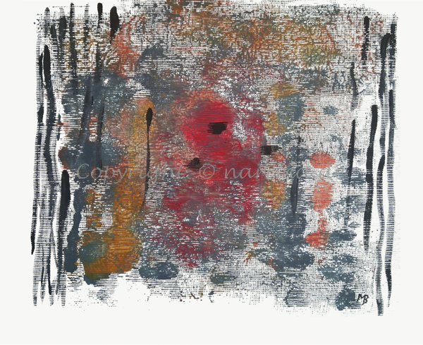 079 - ohne Titel - 2020/02 - Original: Acryl auf Papier - ca. 50 x 60 cm