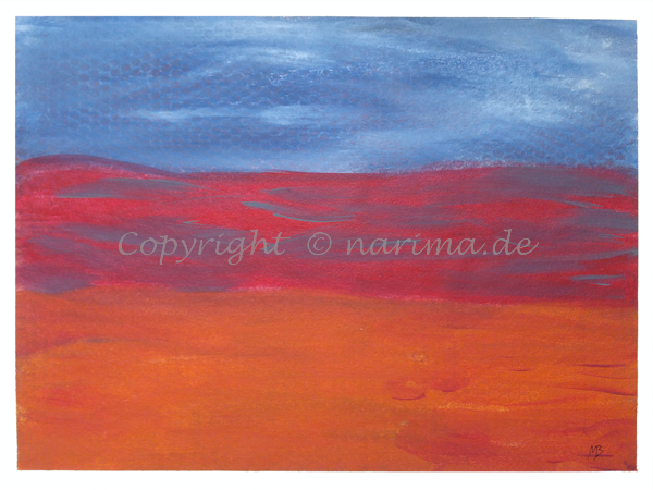 084 - ohne Titel - 2020/03 - Original: Acryl auf Vlies - ca. 45 x 60 cm 