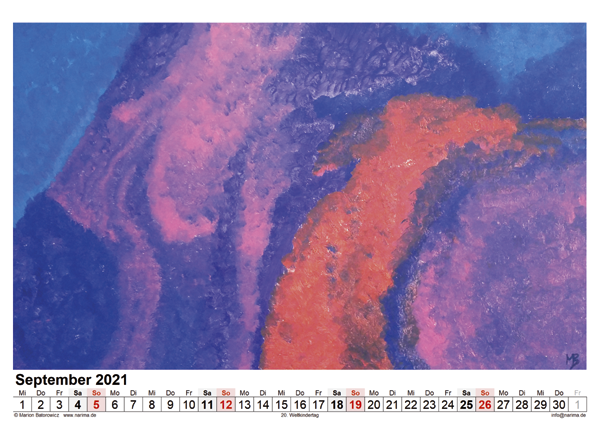 Malerei: Kalenderblatt September 2021