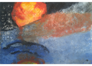 106 - ohne Titel - 2020/05 - Original: Acryl auf Vlies - ca. 50 x 70 cm