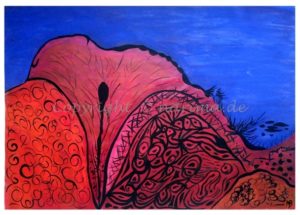 114 - ohne Titel - 2020/06 - Original: Acryl auf Vlies - ca. 50 x 72 cm
