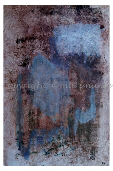 0121 - ohne Titel - 2020/06 - Original: Acryl auf Vlies - ca. 50 x 76 cm