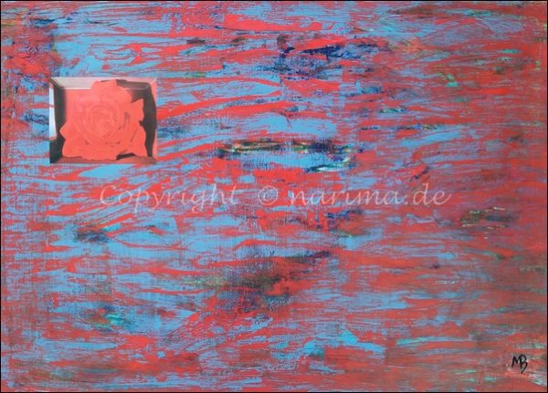 0151 - Bild ohne Titel - 2020/10 - Original: Acryl auf Vlies - ca. 50 x 70 cm