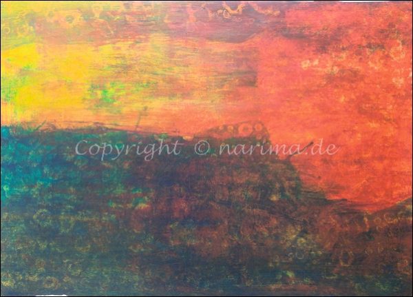 0153 - Bild ohne Titel - 2020/10 - Original: Acryl auf Vlies - ca. 50 x 70 cm